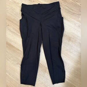 Lululemon Fast and free 23” black leggings size 14